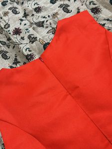 Stunning Red Peplum Embellished top