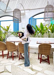 white striped classy blazer