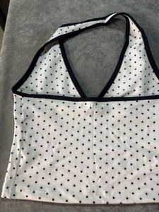 Polka Dot Halter Neck Top