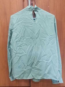 Elegant Sage Green Bow Top