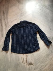 Striped Blue Casual Shirt