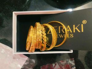 1gram Gold Zeraki bangles set of 3