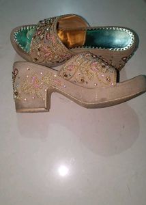 Embellished Wedge Sandals