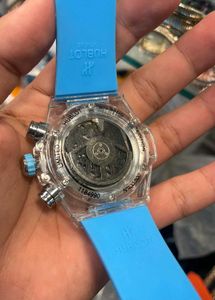 Hublot Blue Rubber Strap Watch PREMIUM MENS WATC