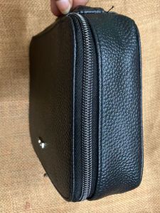 Tumi Leather Amenity Kit with Luxury Brands