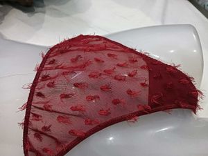 Sheer Red💛 Briefs with Tassels