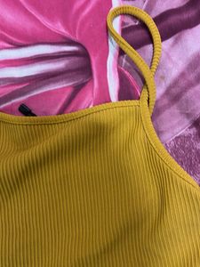 Mustard Crop Top