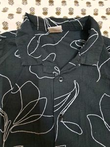 Men's Floral Print Short Sleeve Shirt