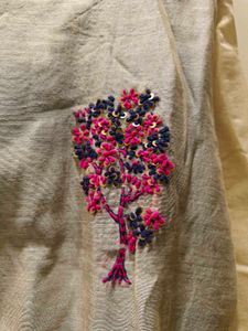 designer kurti two layer with hand embroidery 🪡