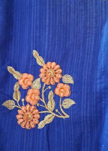 Royal Blue Embroidered dress