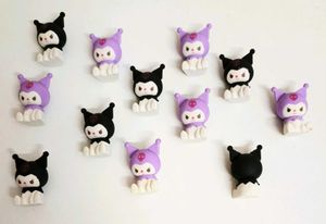 Set of 12 Kuromi Design 3d Erasers