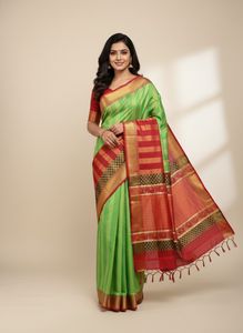 Mysore Saree With Embroidery Border