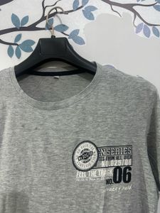 Grey Graphic Print T-Shirt (Europe)