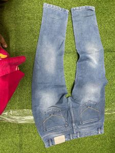 Classic Light Wash Denim Jeans