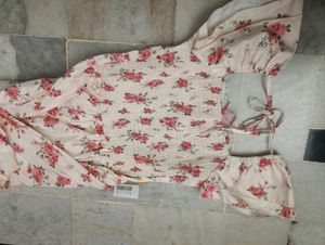 Vintage Floral Puff Sleeve Dress