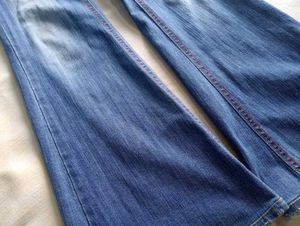 Women's low waist Blue bootcut denim Jeans