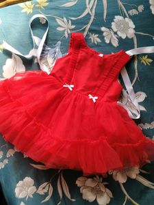 Cute Red Tulle Party Dress