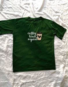 Coffee Teach Repeat Graphic T-Shirt