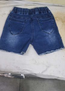Blue Denim Shorts( one time wearing )