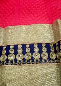 Elegant Pink &amp; Green Lehenga Choli Set