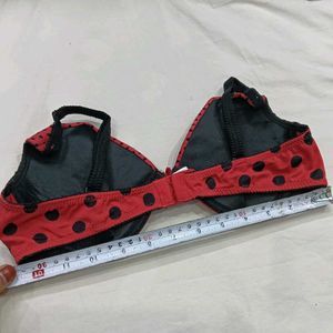 Red🥰 Polka Dot Bra
