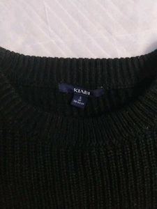 Black Graphic Print Sweater