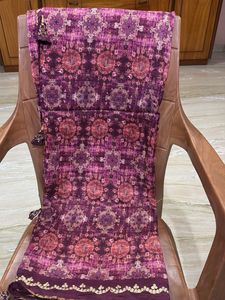 Designer Purple Print Saree