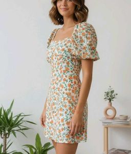 Floral Cottage Core Dress