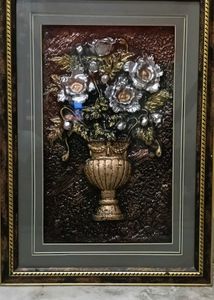 3D Floral Relief Wall Art
