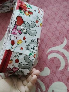 Cute Teddy Bear Cosmetic Bag Set