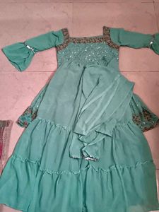 Elegant Embroidered Ethnic Dress