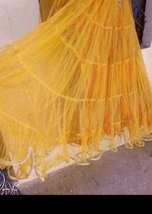 bust 38 Stunning Yellow Lehenga Choli