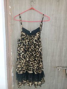 Leopard Print Mini Dress