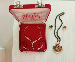 Combo of Elegant Pearl & Diamond Necklace Set