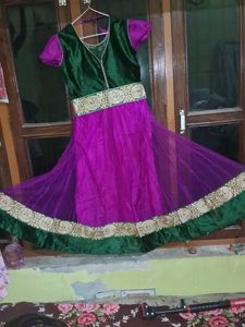 Anarkali Kurta with churidar and Dupatta