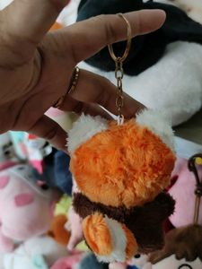 Cute Red Panda Plush Keychain
