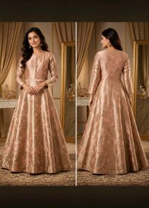 Elegant Brocade Ethnic Gown