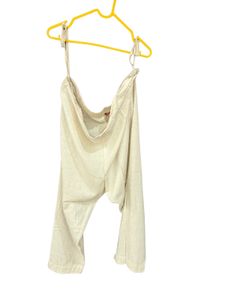 W Cream Palazzo Pants