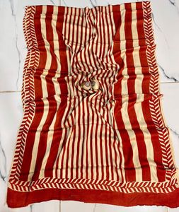 Pure ajrakh modal silk saree