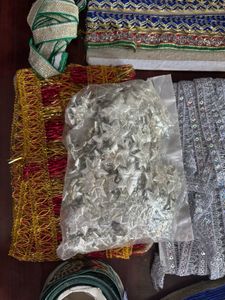 Embellished Fabric Trims Lot