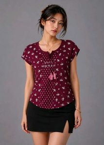 Floral Print Night Suit