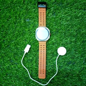 Rugged model orange smart watch