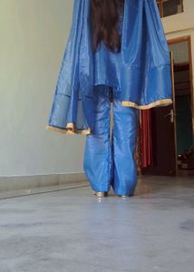 Stunning Royal Blue with Mirror Work trending 4 pi