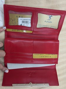 Plover Red Leather Wallet