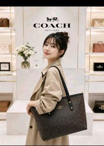 Coach Signature Tote Bag sale price