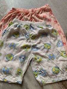 3 Cute Pajama Shorts Set