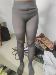 Sheer Gray fleece Tights