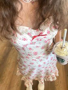 y2k floral conquete dress whimsical