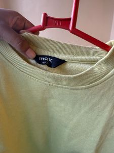 Lime Green Cropped Sweatshirt