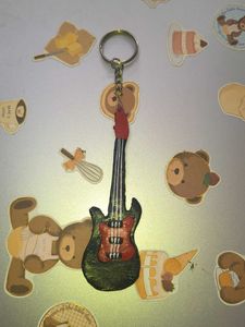 Guitar Keychain Charm